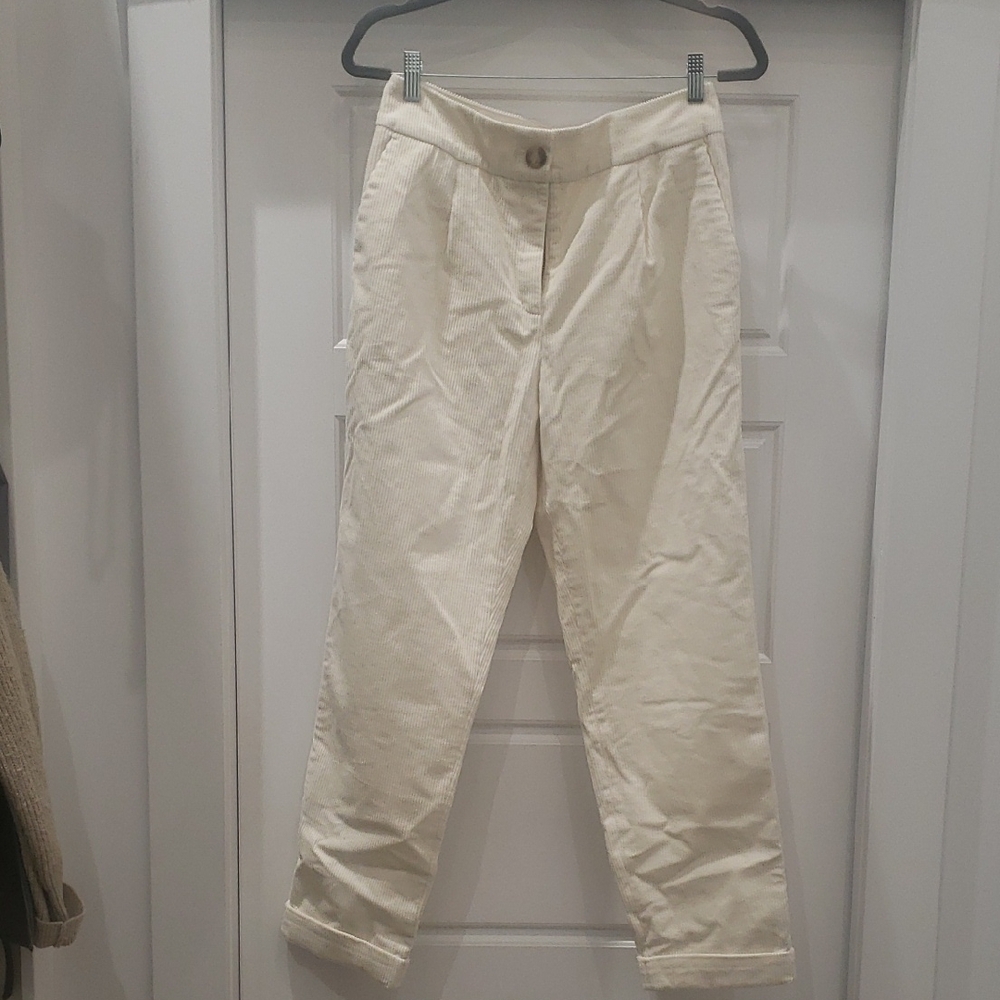 Cream Corduroy Pants